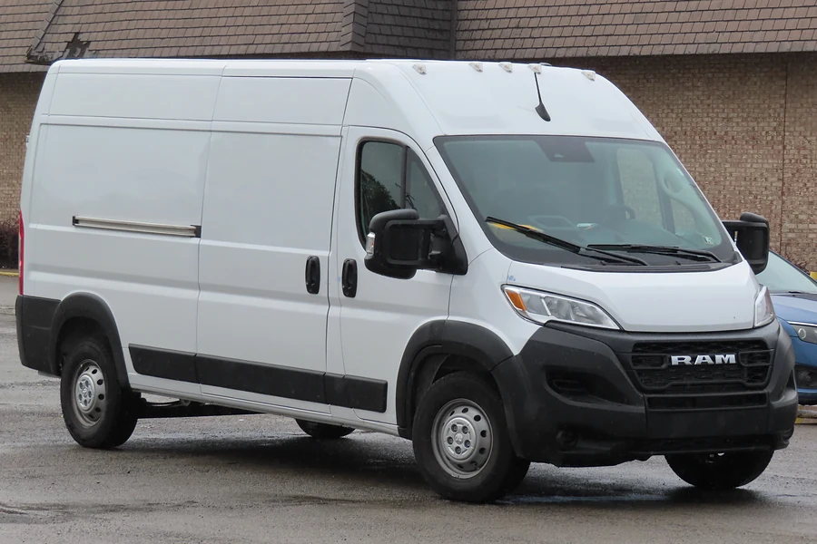 White Ram ProMaster 2500 high-roof cargo van